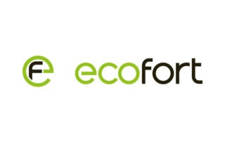 Ecofort Logo in Grün und Schwarz auf weißem Hintergrund